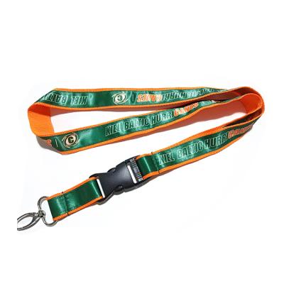 China High Quality Printed Woven Satin Ribbon Lanyard for sale