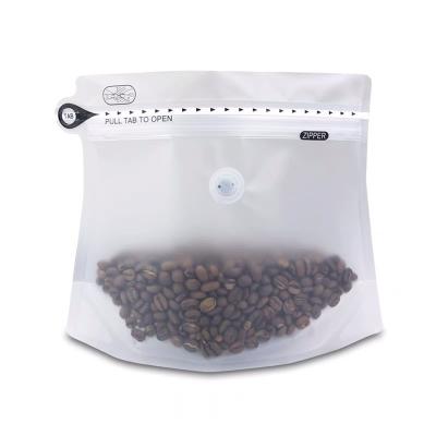 China Bean Bottom Side Foil Gusseted PET Moisture Proof Coffee PE Aluminum Zipper Bag For Coffee for sale