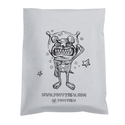 China White Poly Food Packaing Custom Factory Ads Bag for shipping fabrics tape pe packaging adhesive bags for sale for sale