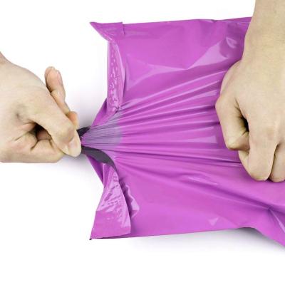 China Purple Plastic Sealable Food Packaing Courier Bags Adhesive Poly Mailing Bags Courier Bags Delivery Packs Posting Parcels for sale