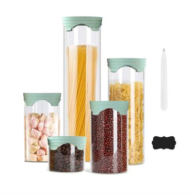 China Sustainable Wholesale Large Food Glass Jars With Airtight Lids / Glass Jar Glass Food Jars With Sealing for sale