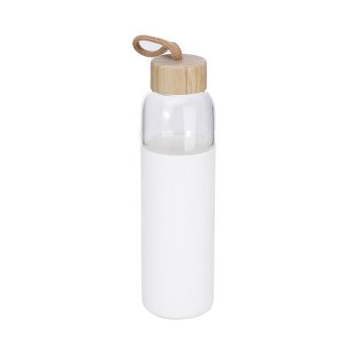 China WITH LID transparent water bottle customized environmental protection high borosilicate glass for sale