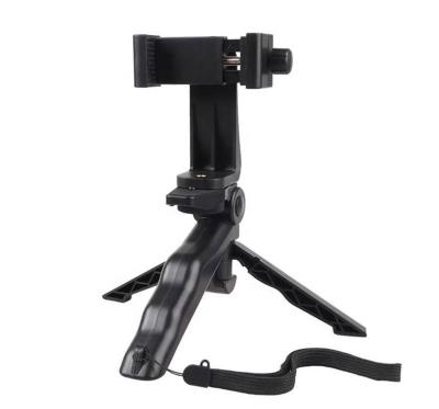 China Portable Flexible Gun Grip 2-in-1 Handheld Mini Tripod Handle with Clip 360 Rotating Mobile Phone Set Table View Grip Stabilizer for sale