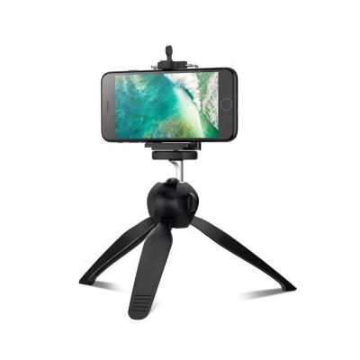 China Portable Flexible Mini Tabletop Tripod 360 Degree Swivel 1/4 Inch Thread With Cell Phone Grip For Pro Mobile Phone Go for sale