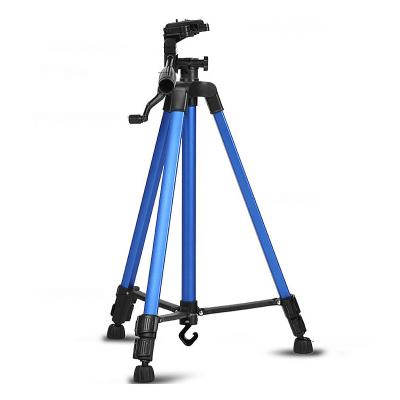 China Portable Flexible Multi Color Aluminum Tripod Classic Tripod 3366 Lightweight Camera Tripod Stand Mount For Live Broadcast Photography DSLR Camera Canon Nikon for sale