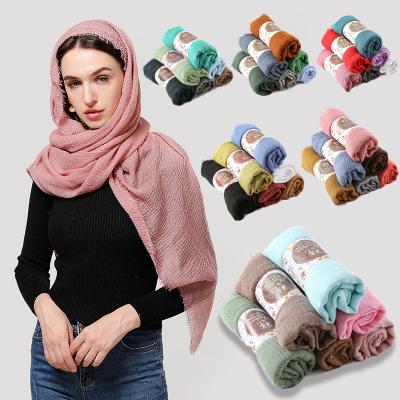 China hot sale cotton plain cotton wholesale hijab muslim made in china for sale