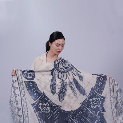 China 100% Handmade CASHMERE Fashion Cashmere Scarf Shawls Shawl Ladies Fashion Luxury Seidenschal Scarves Shawl Scarf for sale