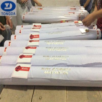 China Uniform fabric of T/C65/35 21x21 100x50  58"/59" bleach white for sale