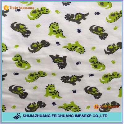 China cotton brushed printed flannel fabric for blanket for sale