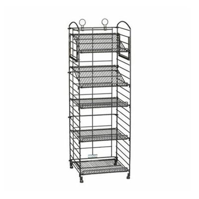 China Household Stainless Steel Metal Wire Shelving Storage Display Rack Custom Made Depends for sale