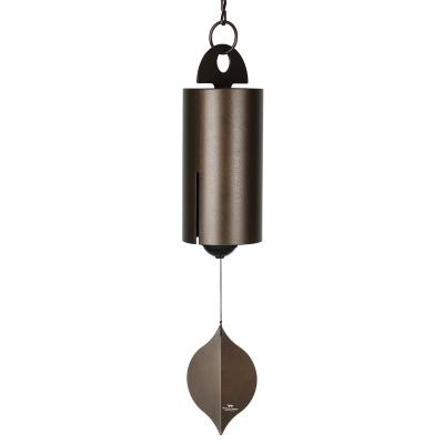 China Art Retro Wind Chime Antique Copper Bell Single Tube Outdoor Metal Home Decoration Europe Factory Wholesale for sale