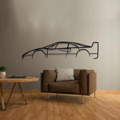 China Simple French minimalist soft wall decoration home decoration wrought iron country metal wall decoration for sale