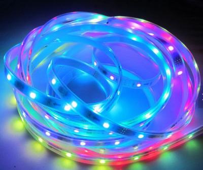 China Addressable RGB Flexible LED Strips 12v LED Strip ws2811 IP68 Waterproof LED Strip Lighting for sale