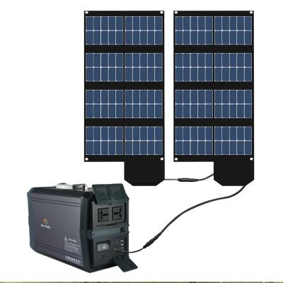 China Sloar Panel Charging Backup 1500W Home Backup Power Generator Portable Solar Panel Kit Outdoor Camping New for sale