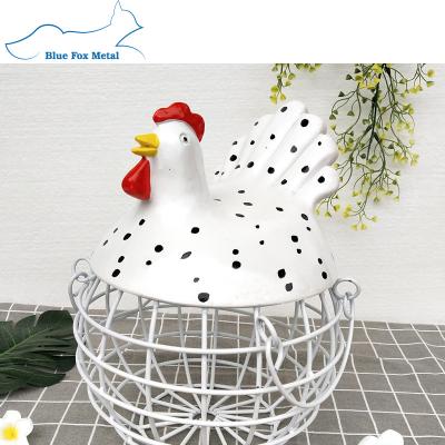 China Viable Metal Wire Egg Storage Basket Rack Chicken Egg Wire Basket Egg Rack for sale