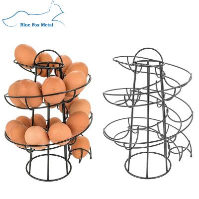 China Viable Free Spiraling Egg Dispenser Rack Wire Egg Storage Skelter for sale