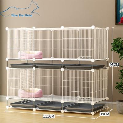 China Customizable Breathable Metal Wire Pen Animal Fence with Storage for Small Animals, Rabbits, Rabbits, Puppy Guinea Pigs for sale