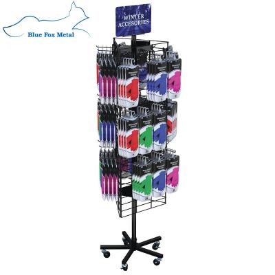 China Retail Store Grid Spinner Floor Display Rack BF-DR-10 for sale