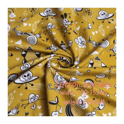 China Custom Pattern Anti Pill Success Stretch Cotton Fabric Digital Knitted Printed for sale