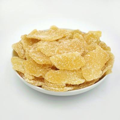 China Dried crystallized ginger with sweet chewy tasted fresh crunchy sugar with spicy slices for sale