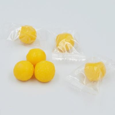 China Natural Soft Hot Sale Mango Candy Ball Popular Mango Flavor Candy for sale