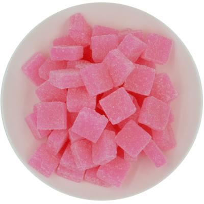 China Natural Jelly Candy Wholesale Pink Juicy Peach Candy Gummy Fruit Soft Candy For Party for sale