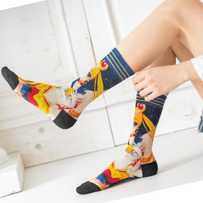 China Laikeen Breathable High Quality Custom Colorful Digital Printing Sock for sale