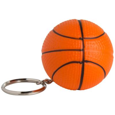 China Promotional Toy Promotional Customized High Quality Stress Ball Basketball PU Stress Key Chain Key Chain Antistress Pendant for sale