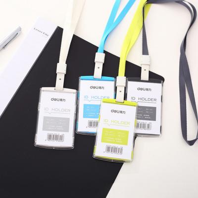 China For Promotion Custom Embossed Woven Fabric Rope Neck Lanyards Different With Logo For Work ID Card Card for sale