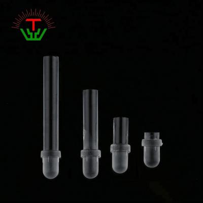 China 93%Transparent PC Polishing 5.0mm Hole Plastic Led Light Pipe for sale