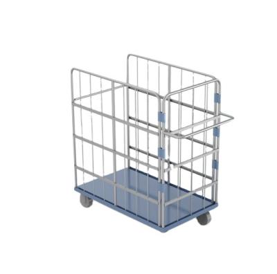 China Storage Cargo Storage Cage Logistics Roll Cart With Wheel for sale