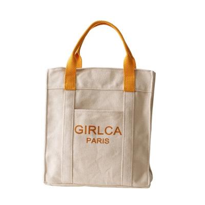 China Custom Printing OEM Canvas Bag Eco-Friendly Wholesale Cheap Price Canvas Cotton Lunch Bags Reusable and Eco-Friendly Shopping Canvas Tote Bag for sale