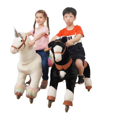 China Ride On Toy Ponyfunny Kids Ride On Toys Unicorn Scooter Ride On Unicorn Pony Horse With Four Wheels for sale