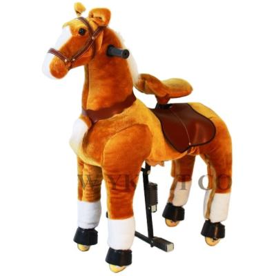 China Ride On Mechanical Toy PonyFunny Riding Scooter For Unicorn Riding Mighty Rocking Wheels Riding Toys for sale