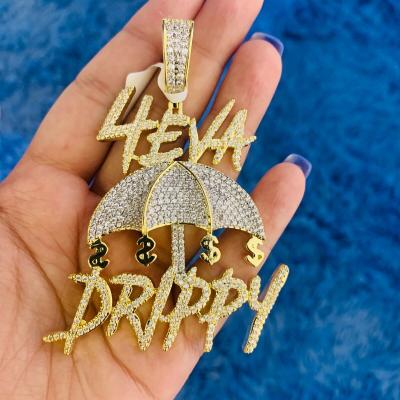 China Hiphop jewelry high quality cool paved CZ hiphop necklace forever hip hop boy pendant men soft full for sale