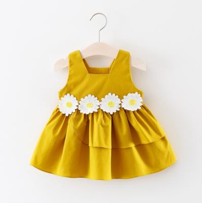 China Breathable Breathable Summer Dresses For Babies Fashion Dress Baby Girl Birthday Dress 1 Years Old for sale