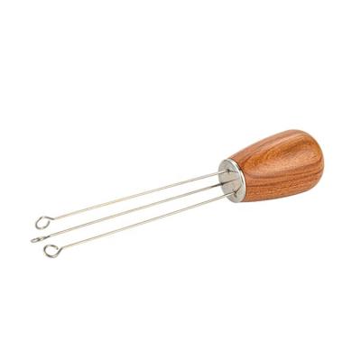 China Business New Design Wooden Handle Coffee Needle Dispenser Needle Tamper Coffee Accessories for sale