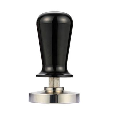 China Viable Black Color Aluminum Handle Calibrated Espresso Coffee Tamper 51mm 53mm 58mm for sale