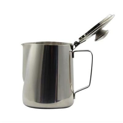 China Sustainable Top Selling Stainless Steel 12/20/32/56oz Milk Jug With Lid 600ml Milk Jug for sale