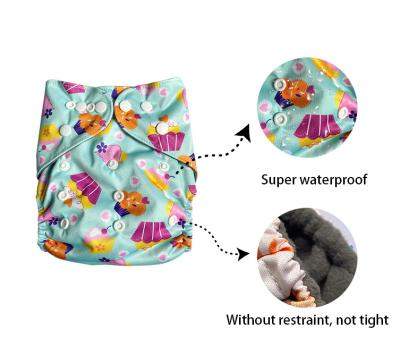 China Printed 2021 New Baby Eco-Friendly Bamboo Charcoal Cloth Diaper Pants Adjustable Night Waterproof Reusable Diapers For Baby for sale