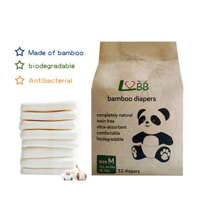 China OEM&ODM 100% Biodegradable Biodegradable Disposable Diapers Soft And Breathable Bamboo Printed Baby Eco Friendly for sale