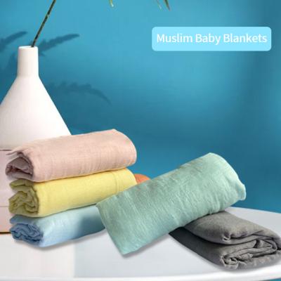 China PORTABLE 100% Breathable Soft Silky Soft Cotton Muslin Baby Wrap Wrapping Baby Covering Wrap Wrap for sale