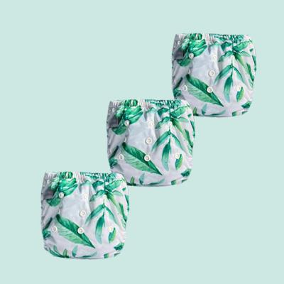 China Printed Reusable Baby Training Pants High Waist Potty Training Underwear Baby Bamboo Diaper Pants for sale