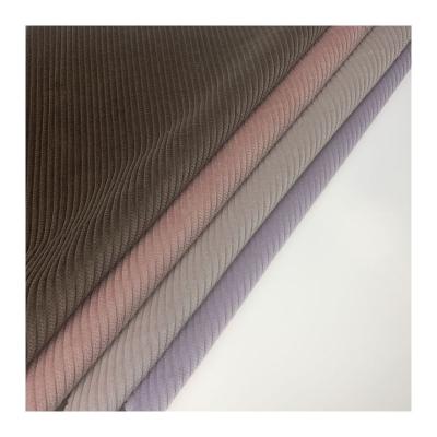 China Good quality 6W anti-static wide wale corduroy fabric for shoes lining garment fabric for sale