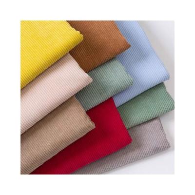 China Anti-static hot selling 100% cotton solid dyed 8 wale corduroy fabric for pants for sale