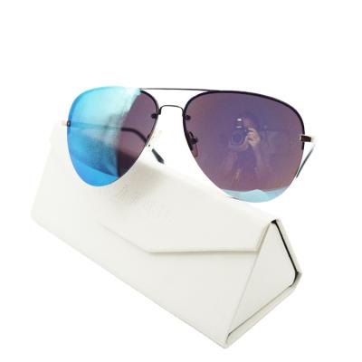 China Fashion Sunglasses Custom Glass Logo Print Metal Frameless Mirror 2022 Best Selling Products In USA Titanium Sunglasses For Men Used for sale