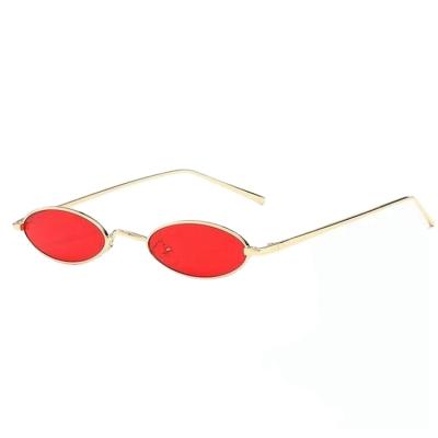 China Fashion Sunglasses Pop Oval Sunglasses Fashion Seller Retro Small European Wholesale Metal Material for sale