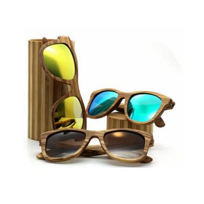 China 2021 Fashion Sunglasses Men's Sunglasses Wooden Coated Lens Polarized Frame Wooden Sunglasses for sale