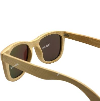 China Fashion Sunglasses 2022 Hot Seller Anti UV Lens Coating Polarized Bamboo Sunglasses for sale