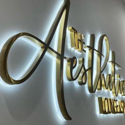 China Buildings make backlit logo metal letter sign light letters led signs signage sign light channel letter for sale